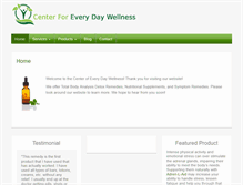 Tablet Screenshot of everydaywellnessonline.com